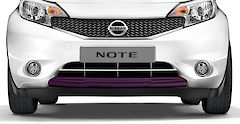 Front lip finisher (Black purple) Nissan Note E12