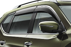 Wind deflector with chrome finisher (front & rear set)