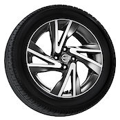 16" alloy wheel - Diamond cut Dark Grey with the center cap associated (1 unit) Nissan Note E12