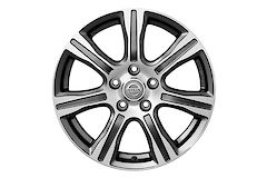 17" alloy wheel - Diamond Cut - Dark Grey (KAD) + center cap. Nissan Pulsar