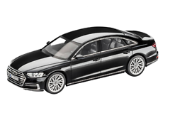 Audi A8L pienoismalli,MYTHOS MUSTA 1:18