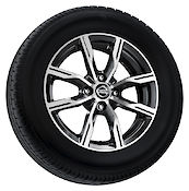 15" kevytmetallivanne - Diamond cut ja Dark Grey, sis. keskikupin (1 kpl) Nissan Note E12