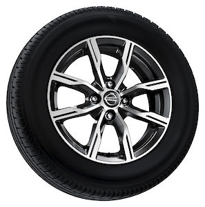 15" kevytmetallivanne - Diamond cut ja Dark Grey, sis. keskikupin (1 kpl) Nissan Note E12