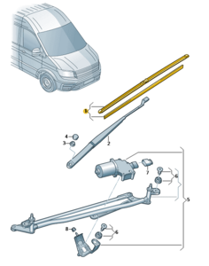 Pyyhkijänsulat VW Crafter 2017-2024