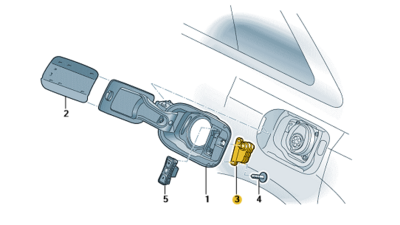 Säätöelementti/aukaisumoottori Audi Q5 2017-2025