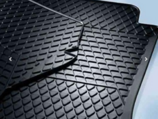 RUBBER FLOOR MATS, REAR, VW UP!