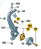 WHEEL BEARING WITH ASSEMBLY PARTS