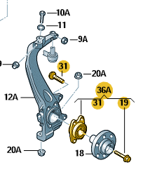 WHEEL BEARING WITH ASSEMBLY PARTS