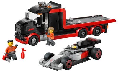 Lego City Audi F1® gray/red/blau with F1® D. Rekka